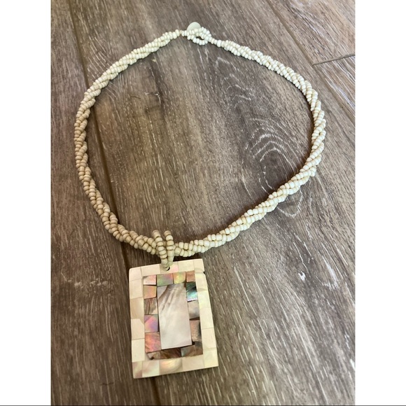 handmade Jewelry - Gorgeous rectangle mosaic pendant
